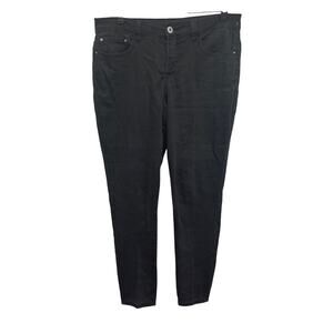 Signature Studio Womens Size 12 Stretch Cotton Lightweight Denim Black Jeans